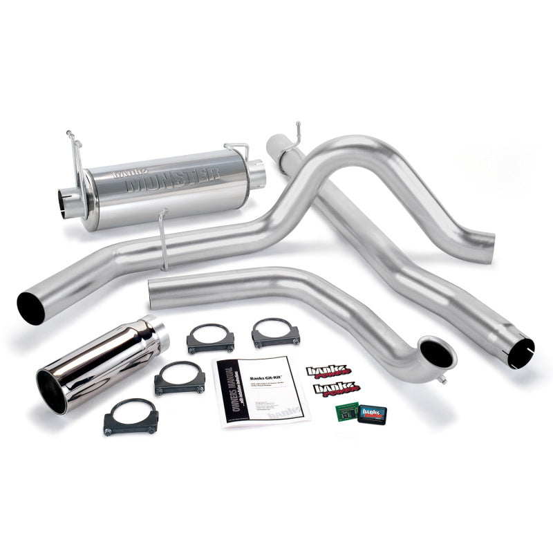 Banks Power 01-03 Ford 7.3L w/Cat Conv Git-Kit SS Single Exhaust w/ Chrome Tip 47513