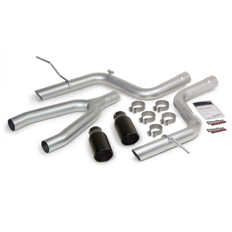 Banks Power 14 compatible with Jeep Grand Cherokee 3.0L Diesel Monster Exhaust Sys SS Single Exhaust w/ Black Tip 51364-B