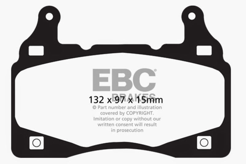 EBC 11-15 Chevrolet Camaro 6.2L Bluestuff Front Brake Pads DP51895NDX