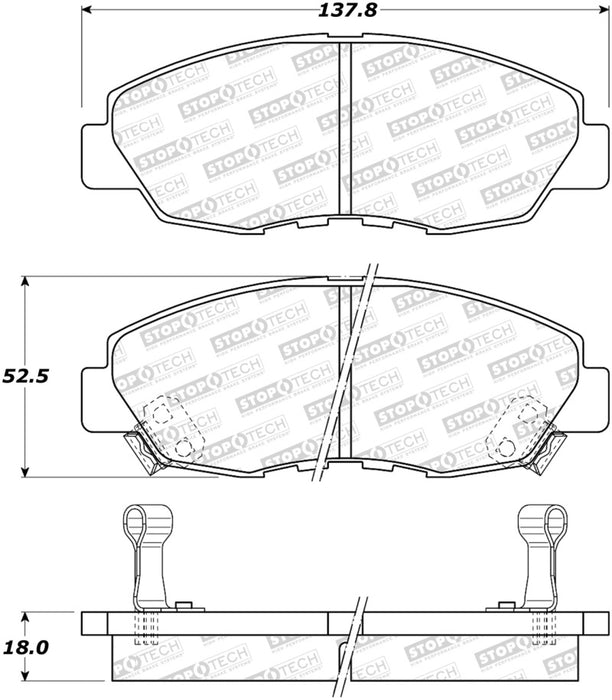 StopTech Street Brake Pads 308.0465