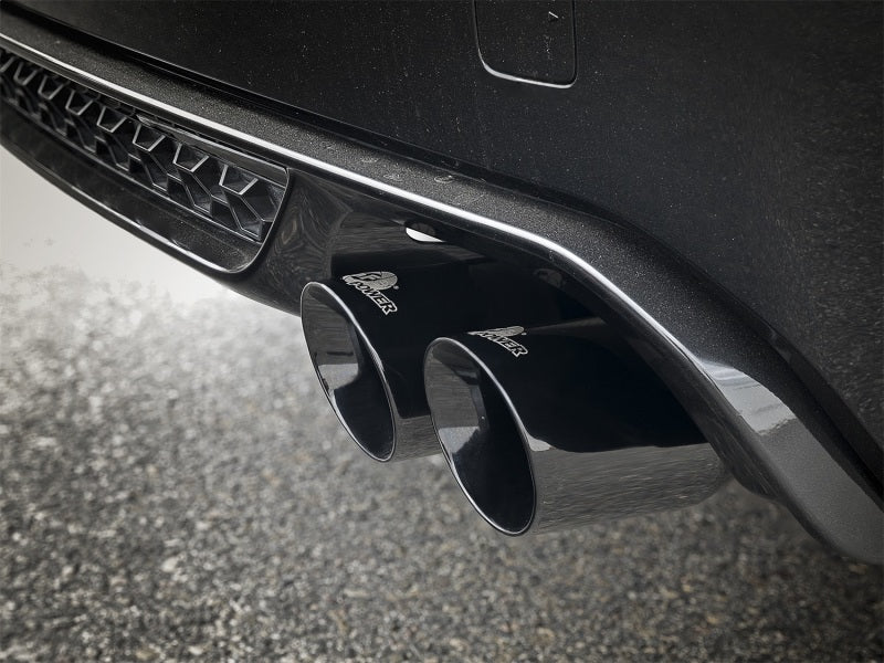 aFe MACH Force-Xp 3.5in. 304 SS C/B Exhaust System 15-18 BMW X5 M (F85) V8-4.4L (tt) Black Tip 49-36341-B