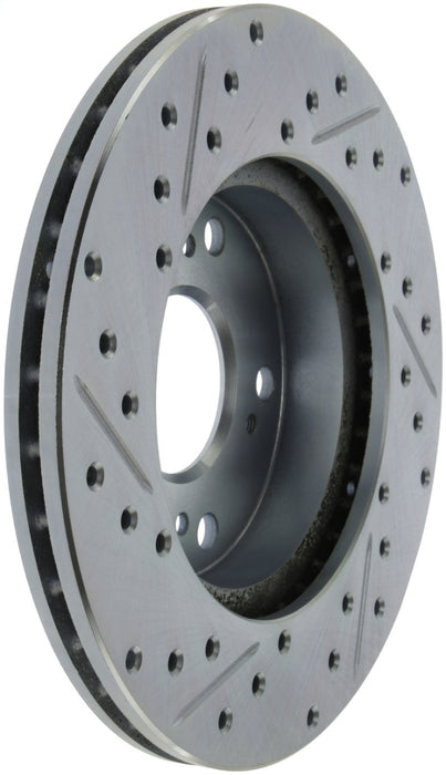 StopTech Select Sport 06-11 Honda Civic DX/EX/LX Slotted and Drilled Left Front Rotor 227.40056L