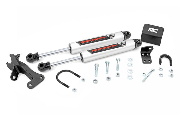 Rough Country V2 Steering Stabilizer Dual 4 Inch Lift Fits Jeep Grand Cherokee Wj (99-04) 8749670