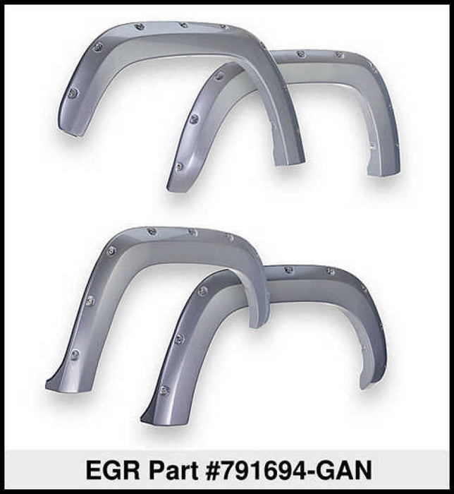 EGR 2019 Chevy 1500 Color Match Style Fender Flare Set Switchblade Silver 791694-GAN