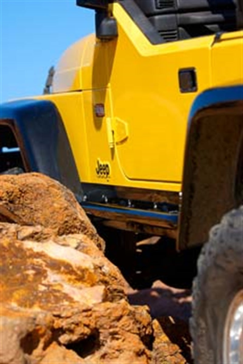 ARB Deluxe Rock Rails Rocker Guards TJ Swb All, Fits 1997-2006 Fits Jeep Wrangler TJ & YJ 4450010
