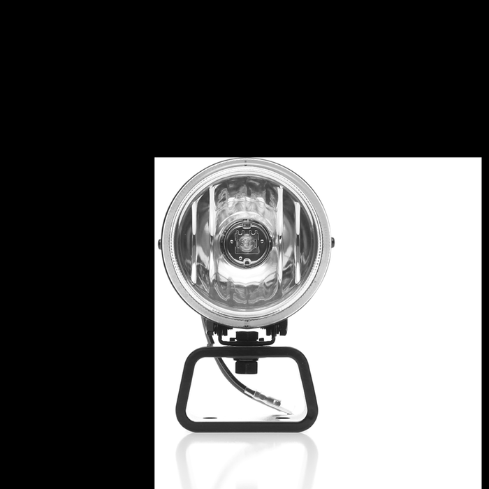 KC HiLiTES Rally 400 4in. Round Halogen Light 55w Spread Beam (Single) Black 1490