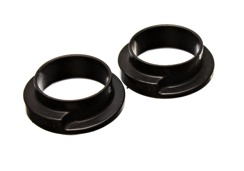 Energy Suspension Universal 2-3/16in ID 3in OD 1in H Black Coil Spring Isolators (2 per set) 9.6115G