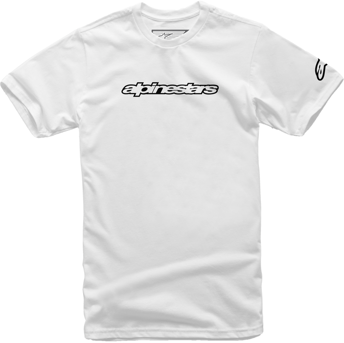 Alpinestars unisex adult Wordmark Tee T Shirt, White/Black, Large US