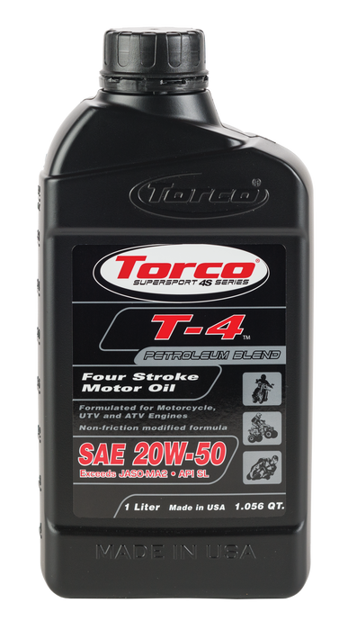 Torco T-4 Four-Stroke Motor Oil (20W-50)