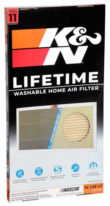 K&N HVAC Filter 14 x 25 x 1 HVC-11425