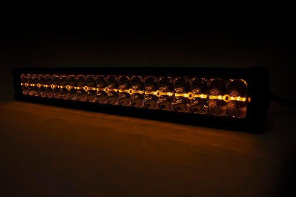 Rough Country Chrome Series Led Light 20 Inch Dual Row Amber Drl 70920DA