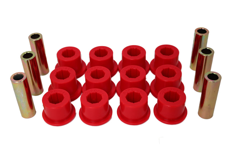 Energy Suspension 05-14 Toyota Tacoma Rear Leaf Spring Bushings Red 8.2116R