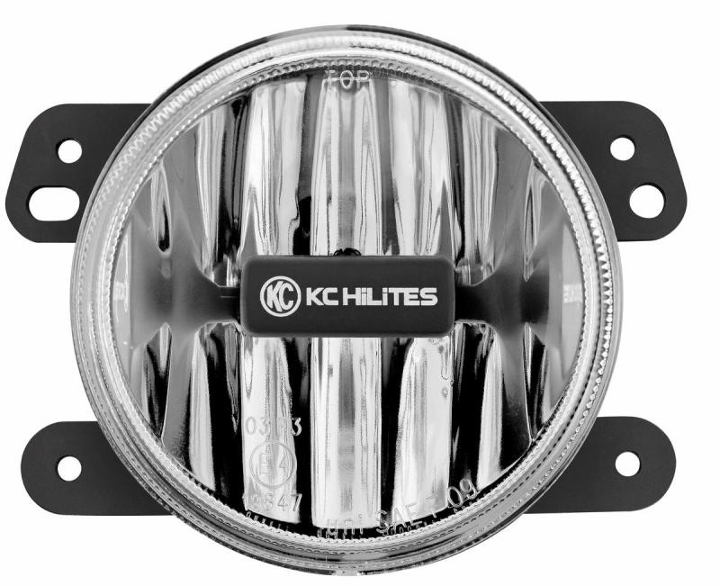 KC HiLiTES 10-18 compatible with Jeep JK 4in. Gravity G4 LED Light 10w SAE/ECE Clear Fog Beam (Single) 1497