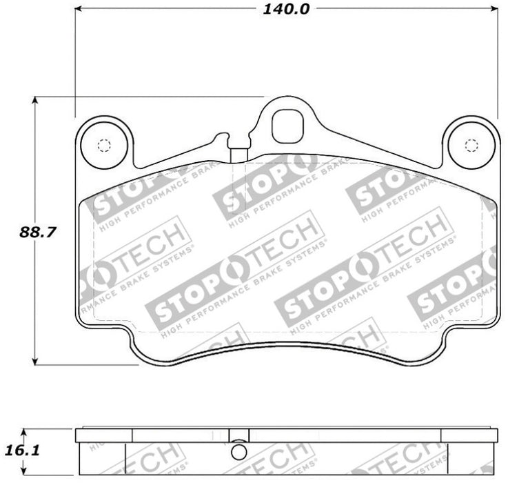 StopTech Street Touring Brake Pads 308.0916