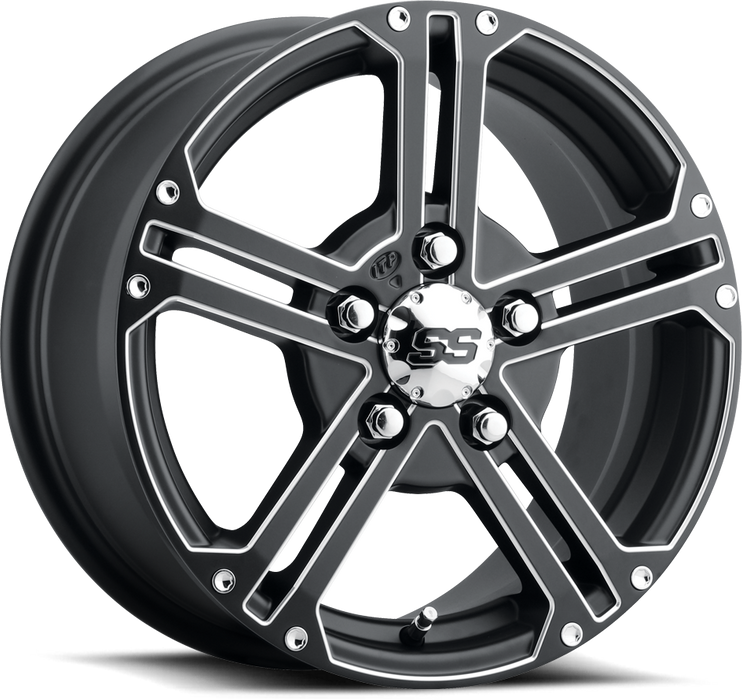 5/4.5 (5/114.3) ITP SS212 Alloy Series Wheel 15x7 6.0 + 1.0 Black/Milled