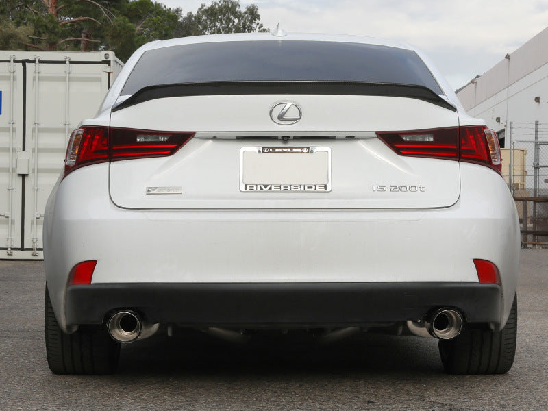 aFe POWER Takeda 16-17 Lexus IS200t L4-2.0L (t) 2.5in-3in 304 SS CB Exhaust Carbon Fiber 49-36059-C