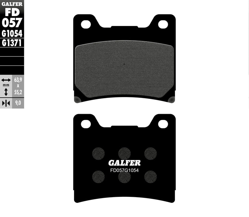 Galfer Semi-Metallic Brake Pads (Front G1054) Compatible With 85-92 YAMAHA VMX12