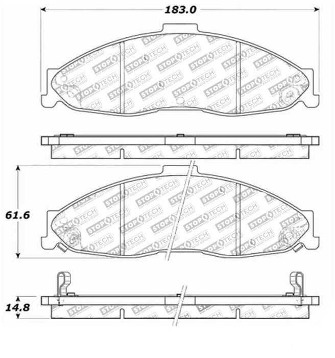 StopTech Street Touring Brake Pads 308.0749