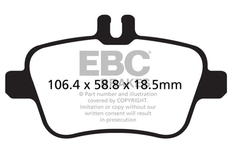 EBC 13+ Fits Mercedes-Benz CLA250 2.0 Turbo Greenstuff Rear Brake Pads DP22157