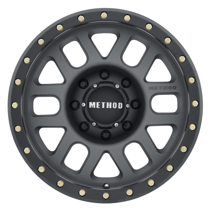 Method MR309 Grid 18x9 +18mm Offset 8x180 130.81mm CB Titanium/Black Street Loc Wheel MR30989088818