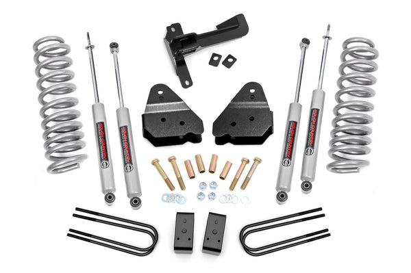 Rough Country 3 Inch Lift Kit N3 Front Gas Coils Fits Ford F-250 Super Duty (17-22) 50222