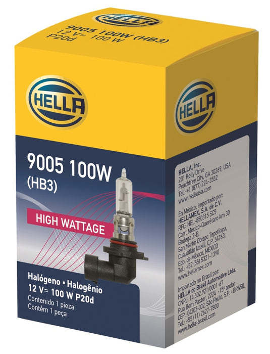 Hella 9005/HB3 12V 100W P20d T4 Halogen Bulb 9005 100W