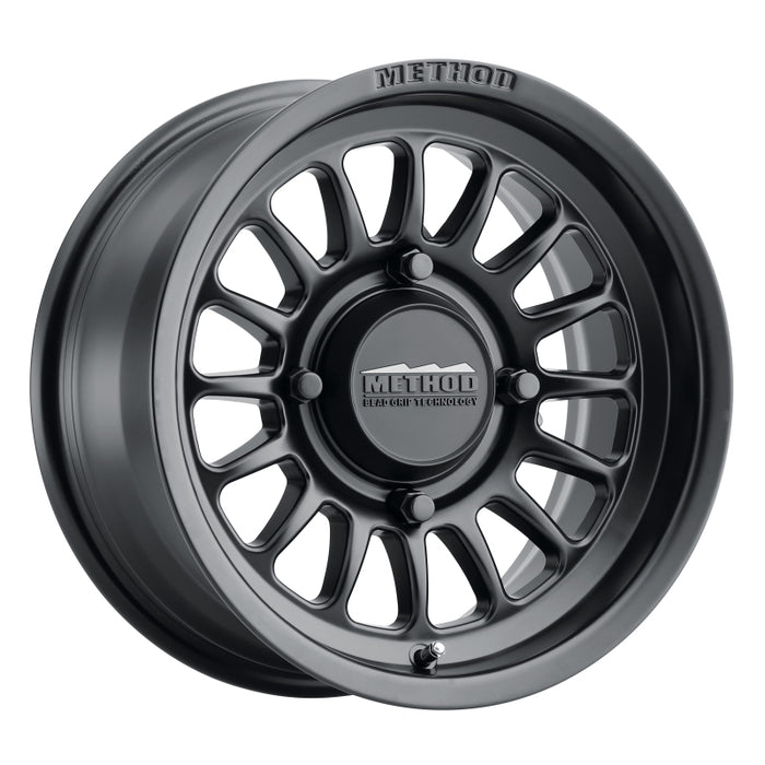 Method MR411 Bead Grip 15x10 / 6+4/25mm Offset / 4x136 / 106.25mm CB Matte Black Wheel MR41151047564