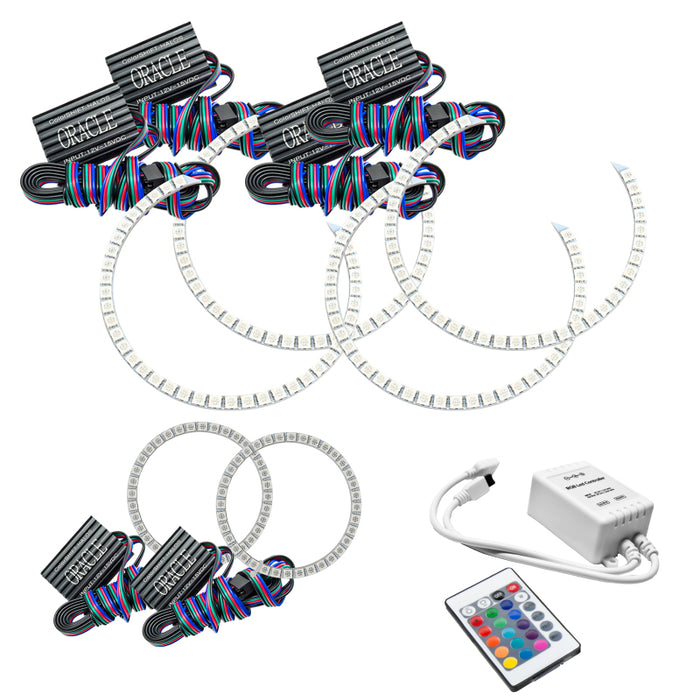 Oracle compatible with Jeep Grand Cherokee 11-13 Triple Halo Kit ColorSHIFT w/ Simple Controller SEE WARRANTY 2627-504