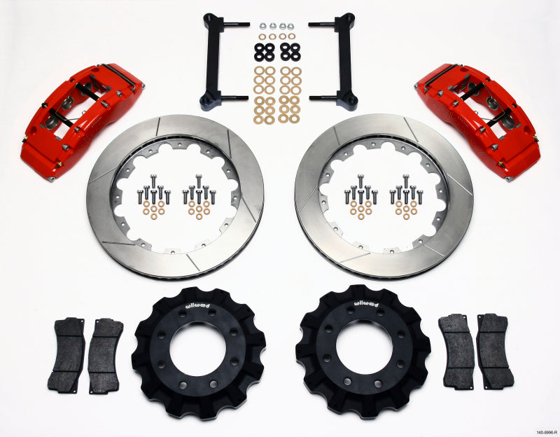 Wilwood TC6R Front Kit 16.00in Red 1999-2010 GM H2 Truck/SUV 2500 140-8996-R