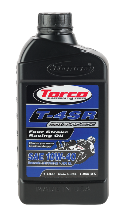 Torco T-4SR 4-Stroke Racing Oil (10W-40)