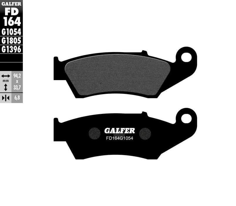 Galfer Semi-Metallic Brake Pads (Front G1054) Compatible With 02-19 HONDA CRF450R