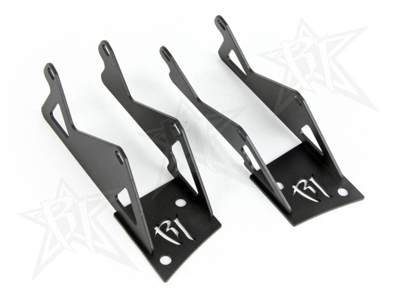 Rigid Industries compatible with Jeep JK Double A-Pillar Mount Mounts 2 sets of Dually/D2 40335