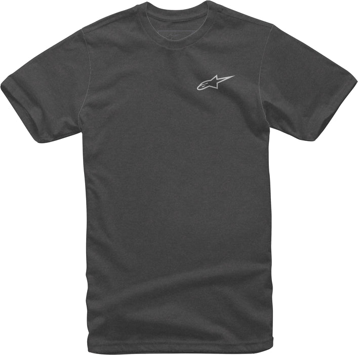 Alpinestars 1018-72012-1920-LG Neu Ageless Tee Charcoal Heather/White Lg