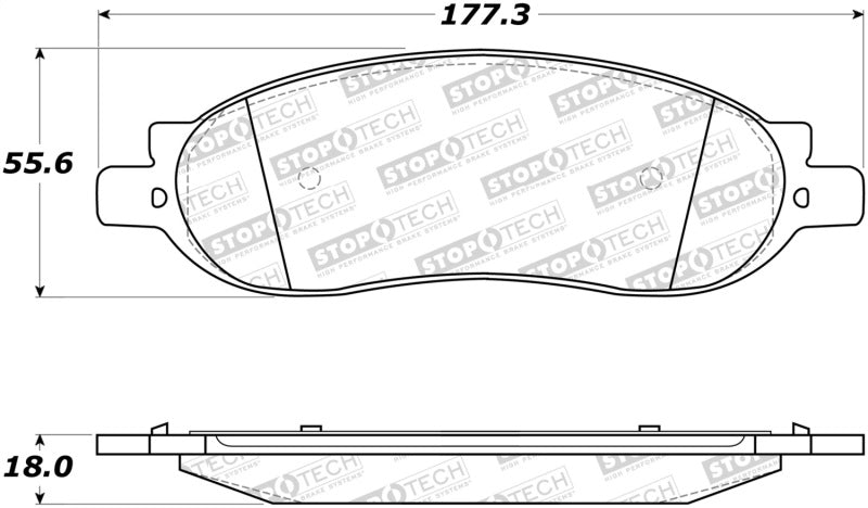 StopTech Street Brake Pads 308.1068