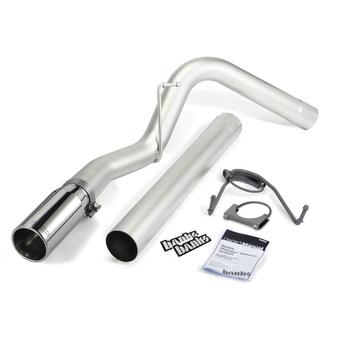 Banks Power 07-12 Compatible with Dodge 6.7L SCLB-Mega Cab-SB Monster Exhaust Sys SS Single Exhaust w/ Chrome Tip 49764