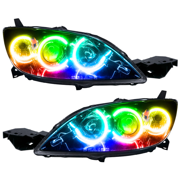 Oracle 04-09 Mazda 3 SMD HL 4DR Halogen Style ColorSHIFT w/ Simple Controller SEE WARRANTY 8174-504