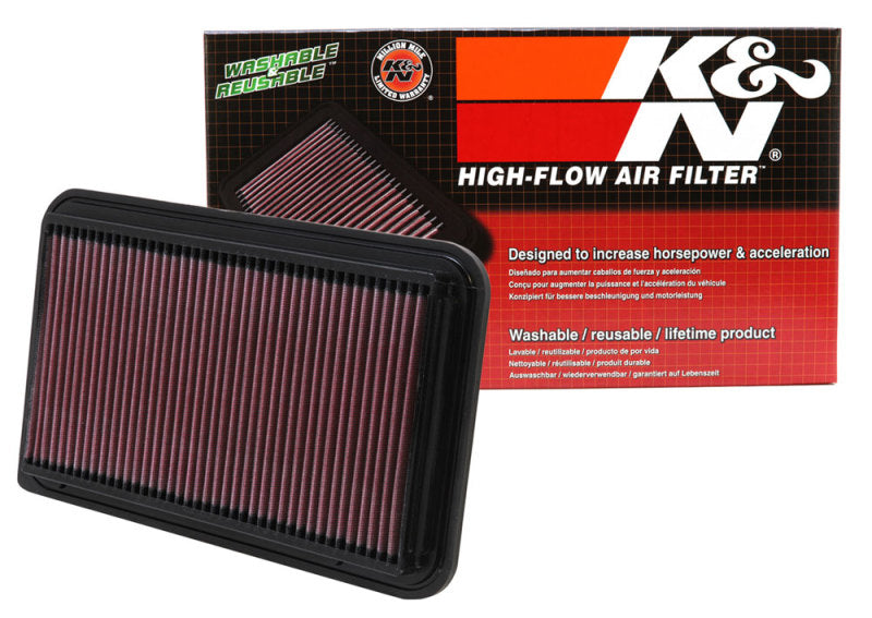 K&N 01-06 Toyota Camry / 04-10 Sienna / 01-09 Highlander / 03-06 Lexus RX330 Drop In Air Filter 33-2260