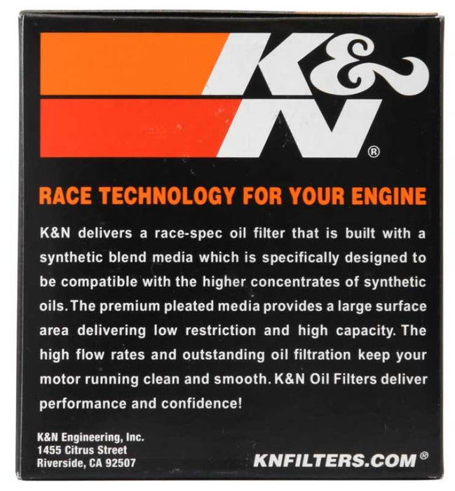 K&N Motorcycle Oil Filter: High Performance, Premium, Designed to be used with Synthetic or Conventional Oils: Fits Select Kawasaki Vehicles, KN-126