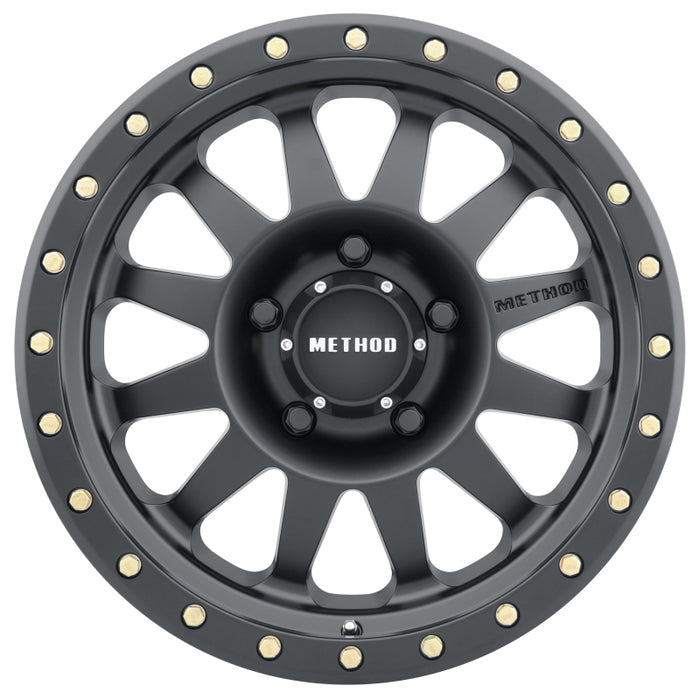 Method MR304 Double Standard 17x8.5 0mm Offset 5x150 116.5mm CB Matte Black Wheel MR30478558500