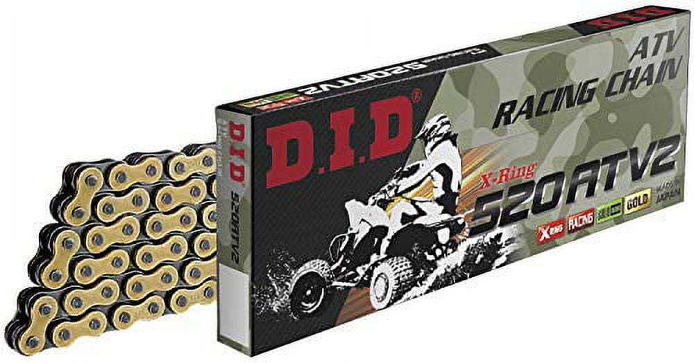 DID 520 ATV Racing X-Ring Gold Chain 102 Links (M520ATV2102FB)