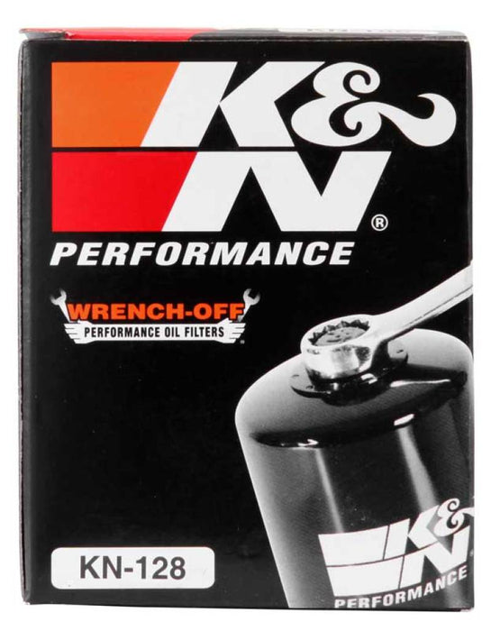 K&N Motorcycle Oil Filter: High Performance, Premium, Designed to be used with Synthetic or Conventional Oils: Fits Select Kawasaki Vehicles, KN-128