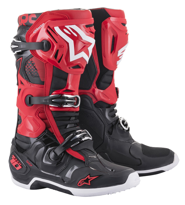 Alpinestars 2010020-31-8 Tech 10 Boots Red/Black Sz 08