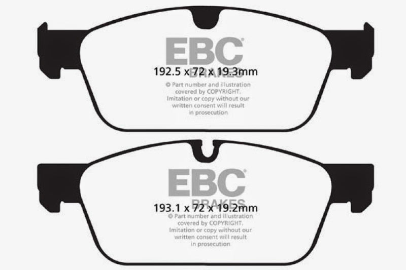 EBC 13-16 Mercedes-Benz GL350 3.0 TD AMG Package Ultimax2 Front Brake Pads UD1636