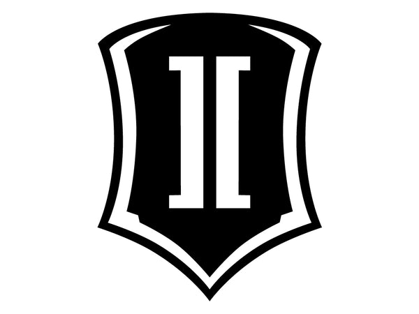 Icon 15 In Vinyl Shield Decal Black STICKER-SHIELD 15 IN B