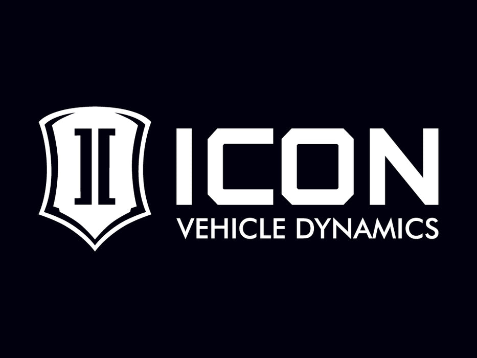 Icon 12 In Wide Standard Logo White Decal STICKER-STD 12 IN W