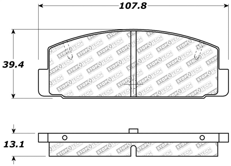 StopTech Street Select Brake Pads Front/Rear 305.0332