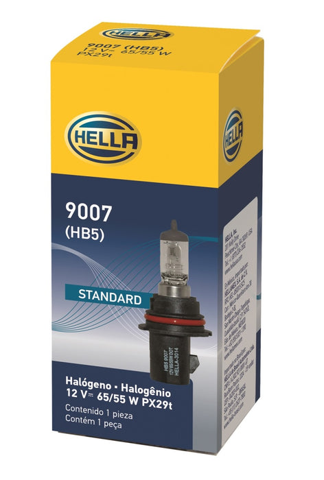 Hella 9007 HB5 12V 65/55W Halogen Bulb PX29t 9007