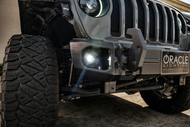Oracle compatible with Jeep Wrangler JL/Gladiator JT Sport High Performance W LED Fog Lights Red SEE WARRANTY 5847-003
