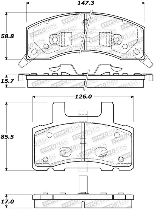 StopTech Street Brake Pads 308.037