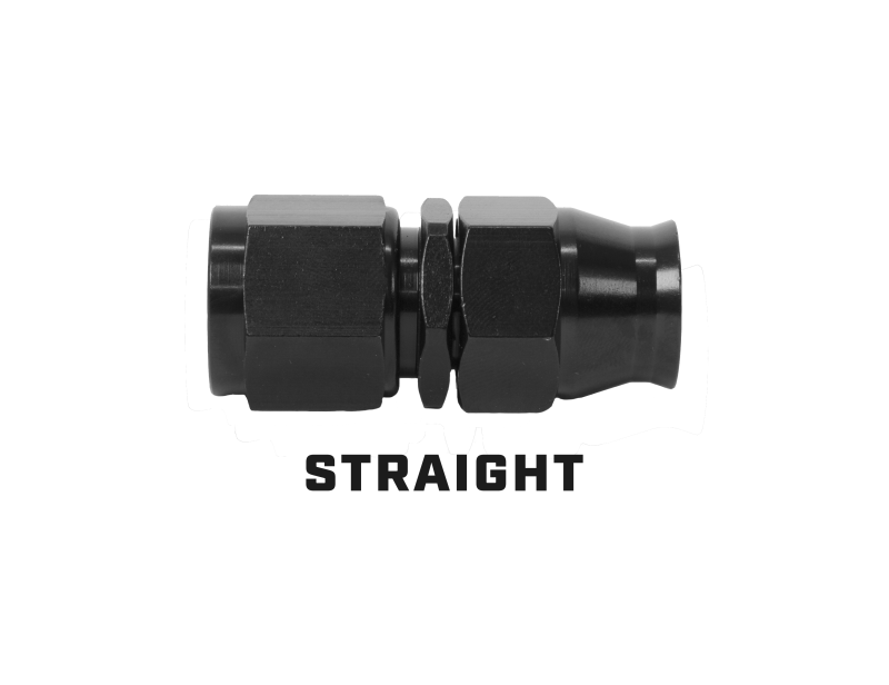 Aeromotive PTFE Hose End AN-10 Straight Black Anodized 15356